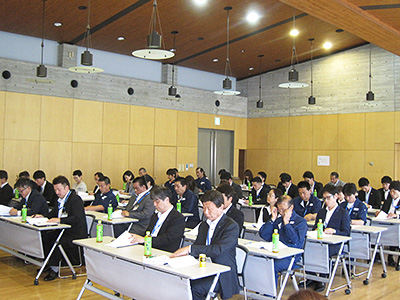 写真：経営方針発表会